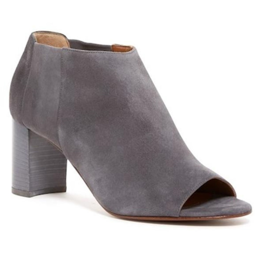 Aquatalia Shaw Suede Peep Toe Ankle Boot  Final Price